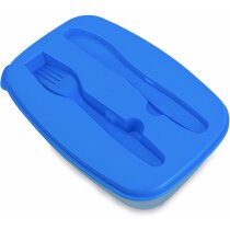 Fiambrera con cuchillo y tenedor incluido barata azul Fiambrera con cuchillo y tenedor incluido barata azul