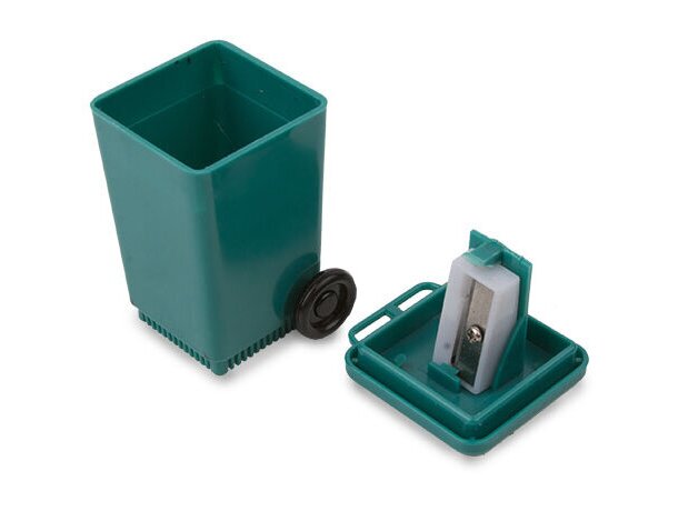 Sacapuntas contenedor verde