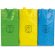 Set tres bolsas non woven amarilla azul verde sin color