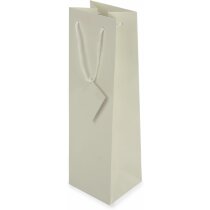 Bolsa de papel de regalo para 1 botella blanca Bolsa de papel de regalo para 1 botella blanca