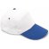 Gorra bicolor velcro am personalizada azul royal