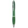 boligrafo de diseno clasico con pulsador y aro central personalizado verde