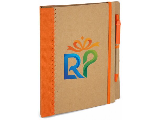 Libretas ecológicas dipa sin líneas con bolígrafo azul 70 hojas detalle 1