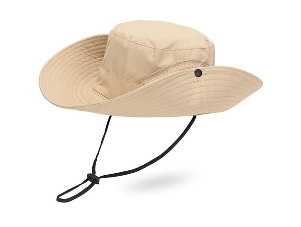 Sombrero ajustable Cairo de microfibra con sistema convertible Piedra detalle 6