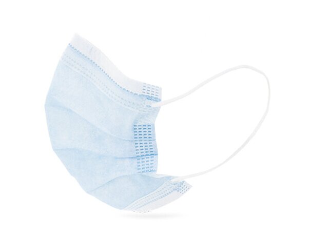 Mascarilla quirurgica de colores azul