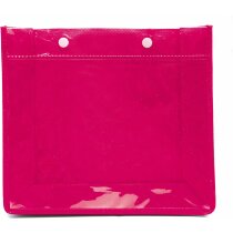 Neceser de pvc y non woven fucsia