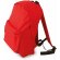 Mochila con bolsillo exterior pequeño roja personalizado