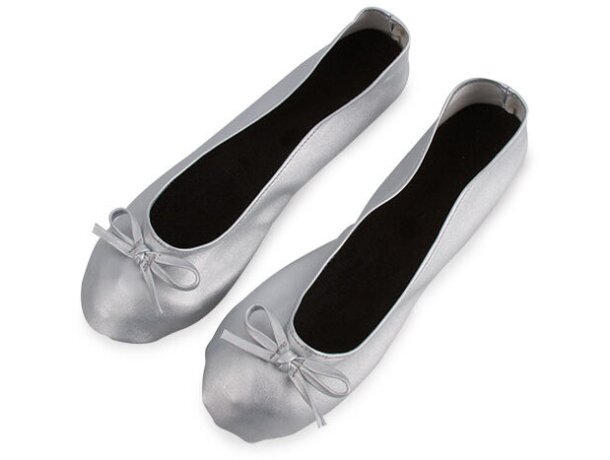 Zapatilla plegable oro (12 pares) Ballet personalizado plata