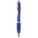 boligrafo de diseno clasico con pulsador y aro central personalizado azul