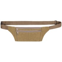 Riñonera algodón canvas Ankara con cierre antirrobo