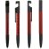 Boligrafo Touch multiherramienta 7 Funciones Rojo