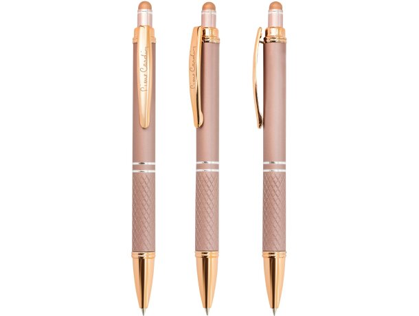 Bolígrafo Pierre Cardin Mercury con acabado en aluminio Oro/rosa detalle 12