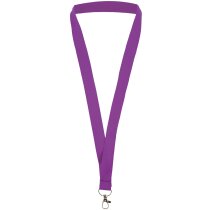 Lanyard con enganche de metal amarillo grabado