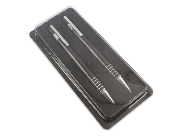 Estuche vacío para bolígrafos negro