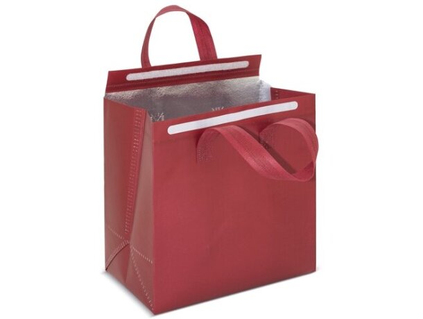 Bolsa conservadora de frío Buffet non woven aluminio Burdeos detalle 6
