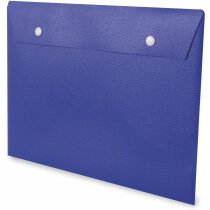 Carpeta de plástico tipo sobre azul Carpeta de plástico tipo sobre azul