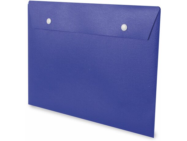 Carpeta de plástico tipo sobre azul Carpeta de plástico tipo sobre azul