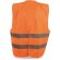 Chaleco de poliester reflectante personalizado naranja