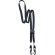 Lanyard duo con ajuste per Negro