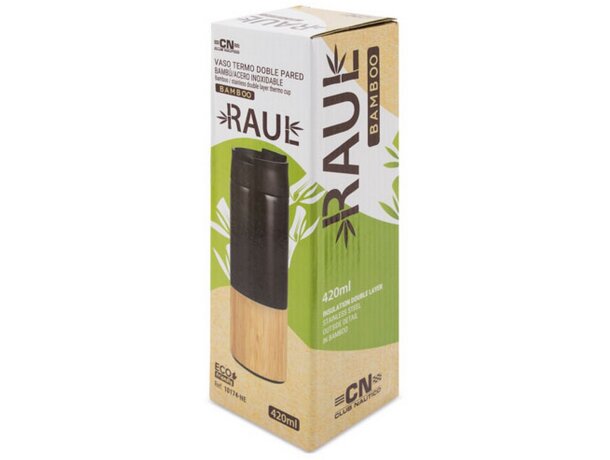 Vaso termo doble pared Raul  negro