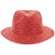 Sombrero de paja de colores rojo
