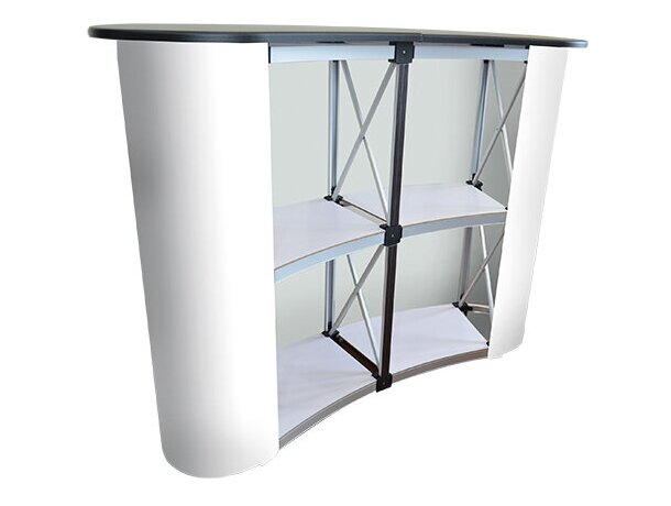 Mostrador promocional curvado Curvy