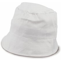 Gorro formato pescador de algodón personalizado blanco Gorro formato pescador de algodón personalizado blanco