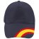 Gorra sencilla d e5 paneles con detalles de la bandera azul marino