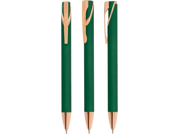 Bolígrafo Pierre Cardin Christie de aluminio con tinta gel Verde detalle 18