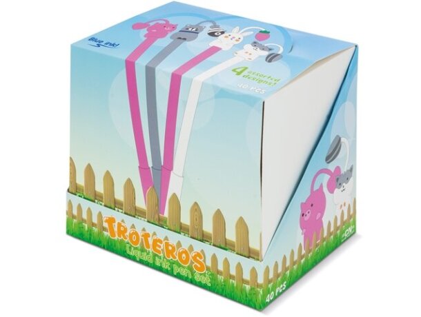 Set de bolígrafos tinta líquida Troteros pack 40 unidades detalle 5