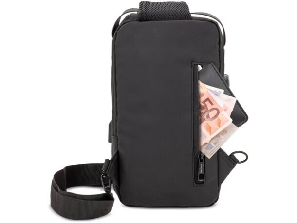Bandolera Tyler con conexión usb y sistema antirrobo detalle 9
