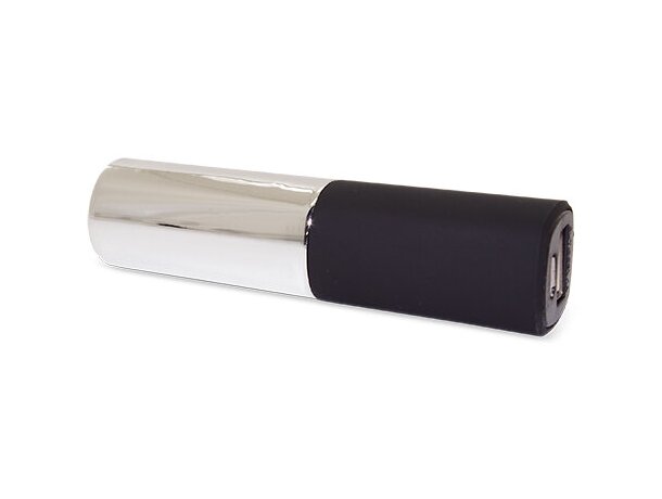 Power bank forma lipstick plata