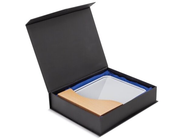 Trofeo para sublimación Enif en madera y cristal con estuche detalle 4