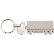 Llaveros grabados brilloso metal en forma de trailer