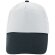 Gorra bicolor velcro am negro