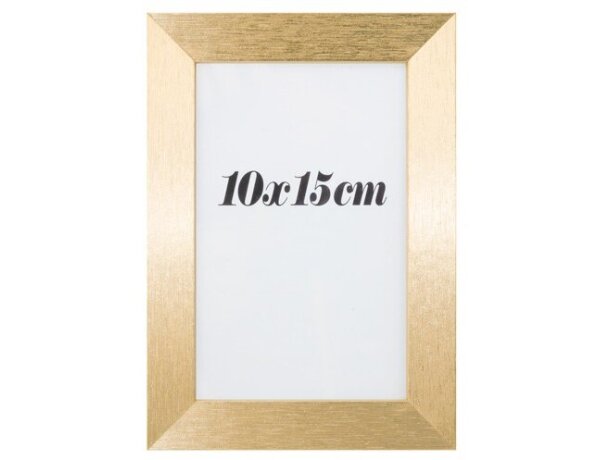 Portafotos Oropel en madera con capacidad para foto 10x15 Oro detalle 1