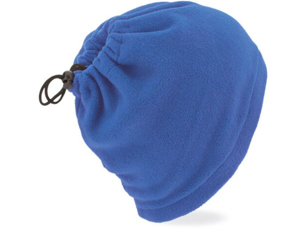 Braga polar con función de gorro azul royal