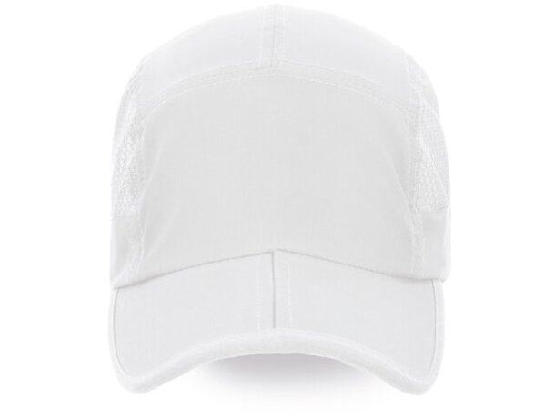 Gorra plegable Harris de poliéster técnico transpirable Blanco detalle 3