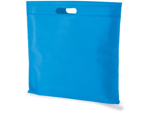 Bolsa cuadrada de non woven azul