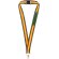 Lanyard bandera ancha Policia poliéster con cierre seguridad Verde