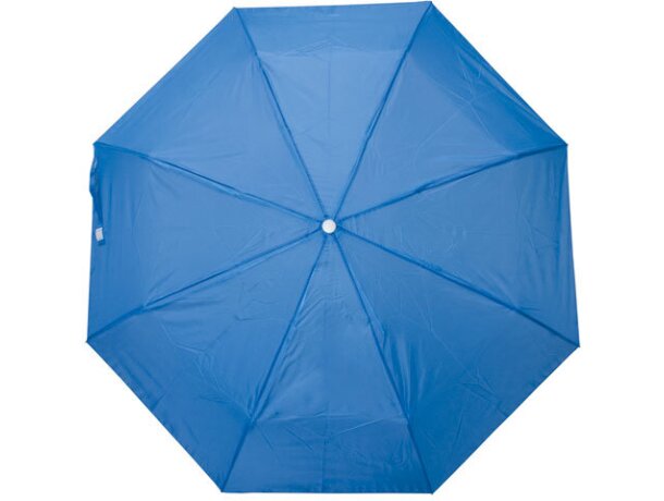 Paraguas plegable de mano azul royal