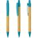 Bolígrafo De Bambú Y Fibra De Trigo azul