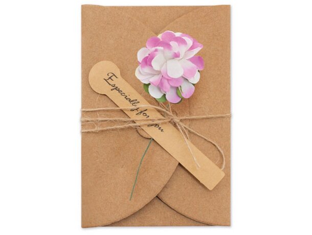 Tarjetas vintage flores secas (pack de 10)