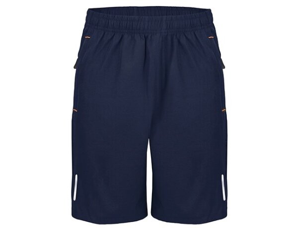 Pantalón corto Walker deportivo de poliéster con spandex Azul marino detalle 1
