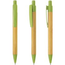 Boligrafo de bambu y fibra de trigo Terry personalizado