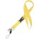 Lanyard doble de poliéster amarilla