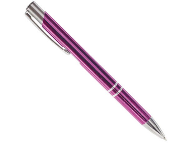 Bolígrafo automático de metal lila