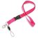 Lanyard doble de poliéster fucsia