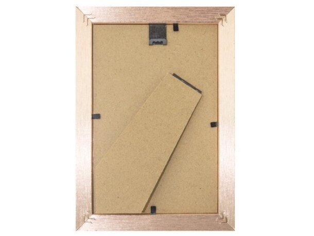 Portafotos Oropel en madera con capacidad para foto 10x15 Oro/rosa detalle 4