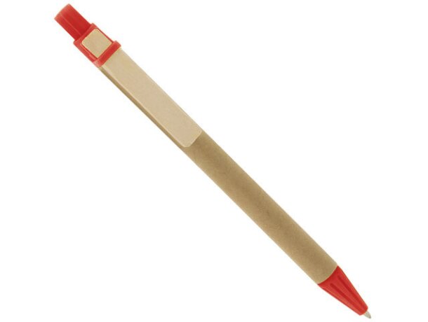 Boligrafo carton reclicado pino rojo